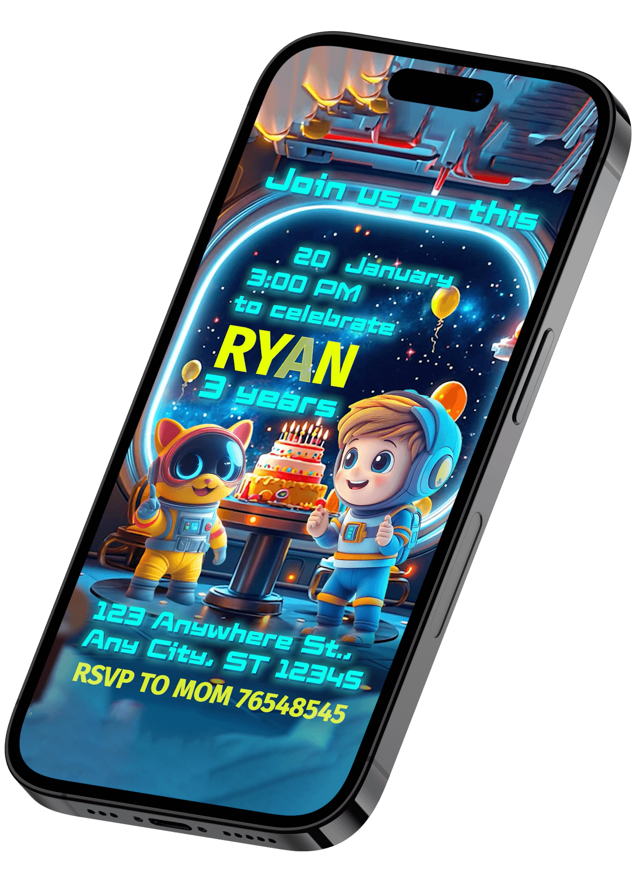 Astronaut Video Invitation